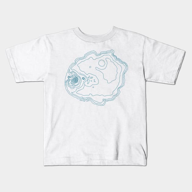 Crater Lake (v2) Kids T-Shirt by simplistictees